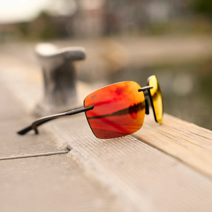 Huron Matte Black - Infrared Polarized
