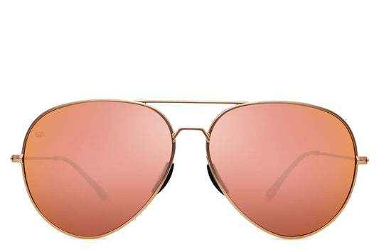 Tangle Free Aviator - Rose Gold Polarized