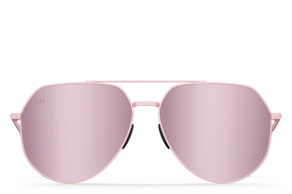 Tangle Free Aviator Hex - Rose Polarized