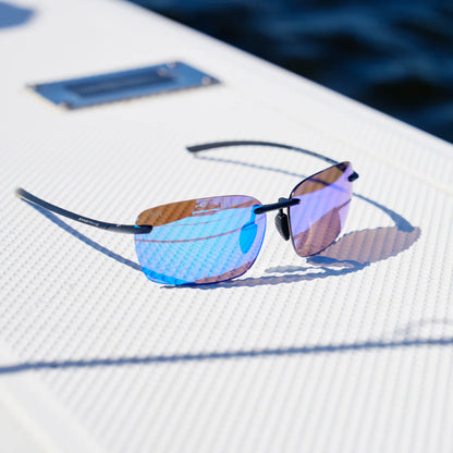 Huron Matte Black - Glacier Polarized